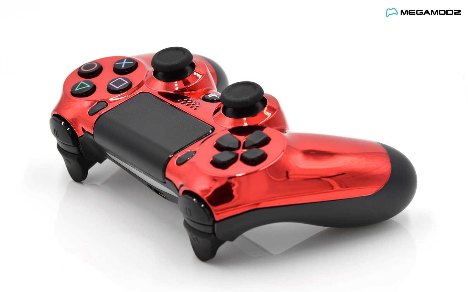 chrome red ps4 controller