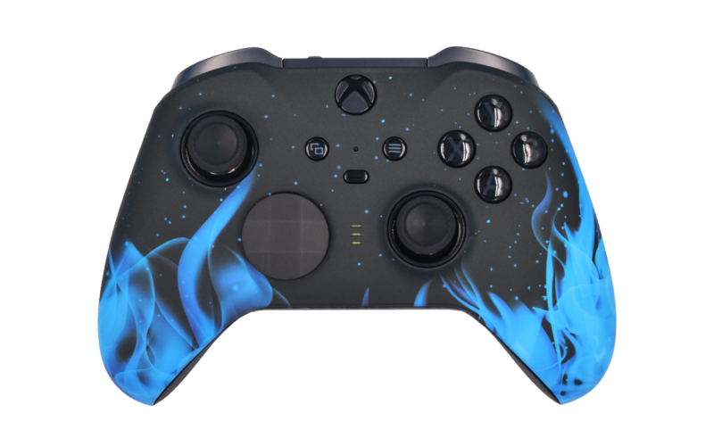 Custom Blue Flames Xbox Elite 2 Controller