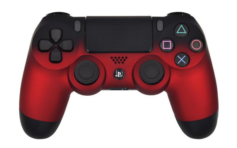 PS4 Pro Volcano Red Custom Modded Controller