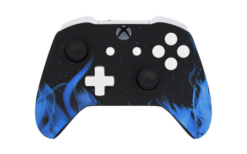 Xbox One S Blue Flames Custom Modded Controller