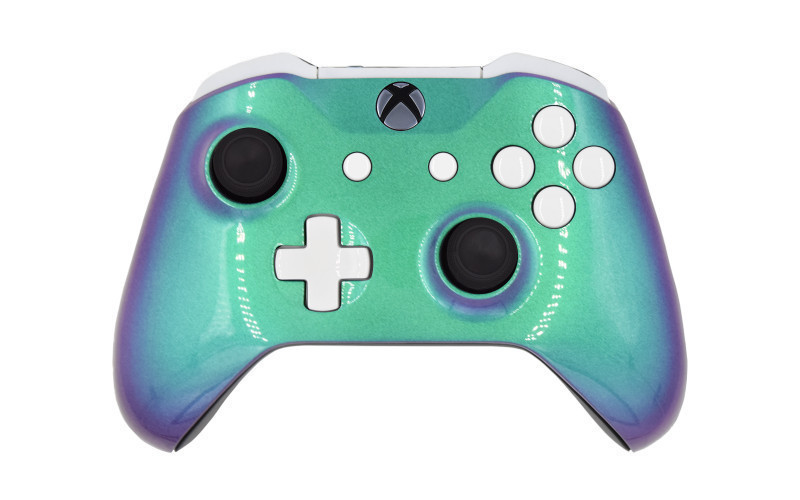 Xbox One S Chameleon Green Custom Modded Controller