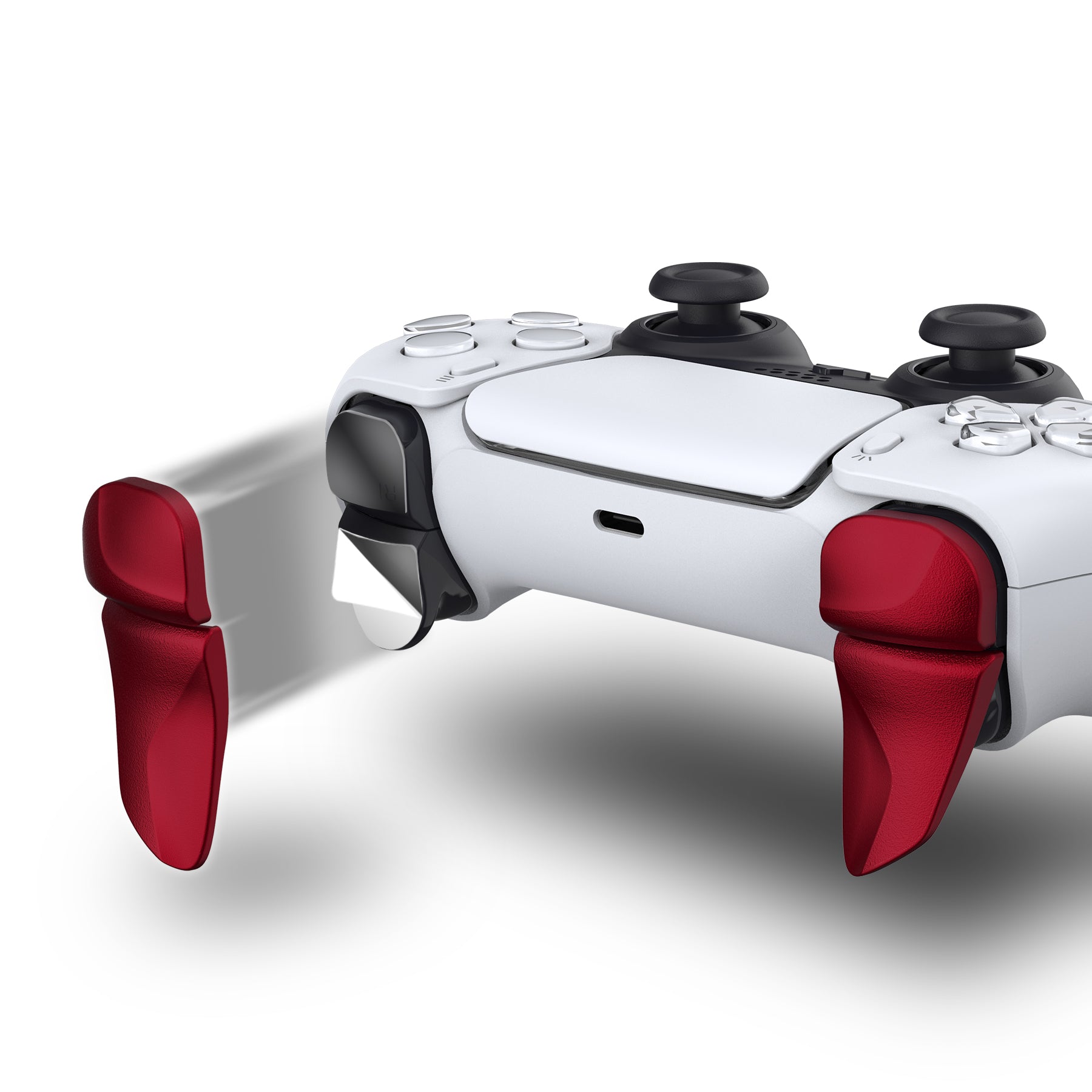PlayVital PS5 Controller Trigger Extenders - Vampire Red