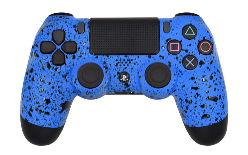 Modded PS4 Rapid Fire Controller Rubberized Blue