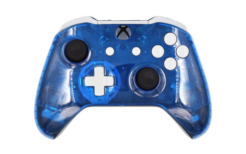 Xbox One S Clear Blue Custom Modded Controller